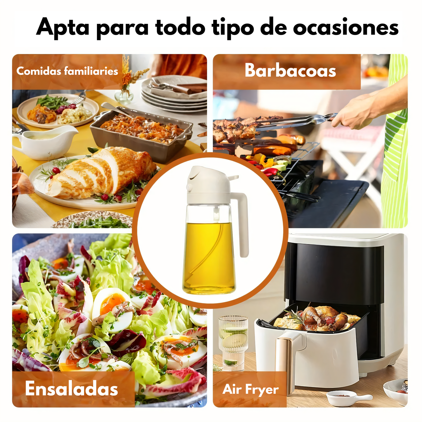 Dispensador de Aceite en Spray para Cocina